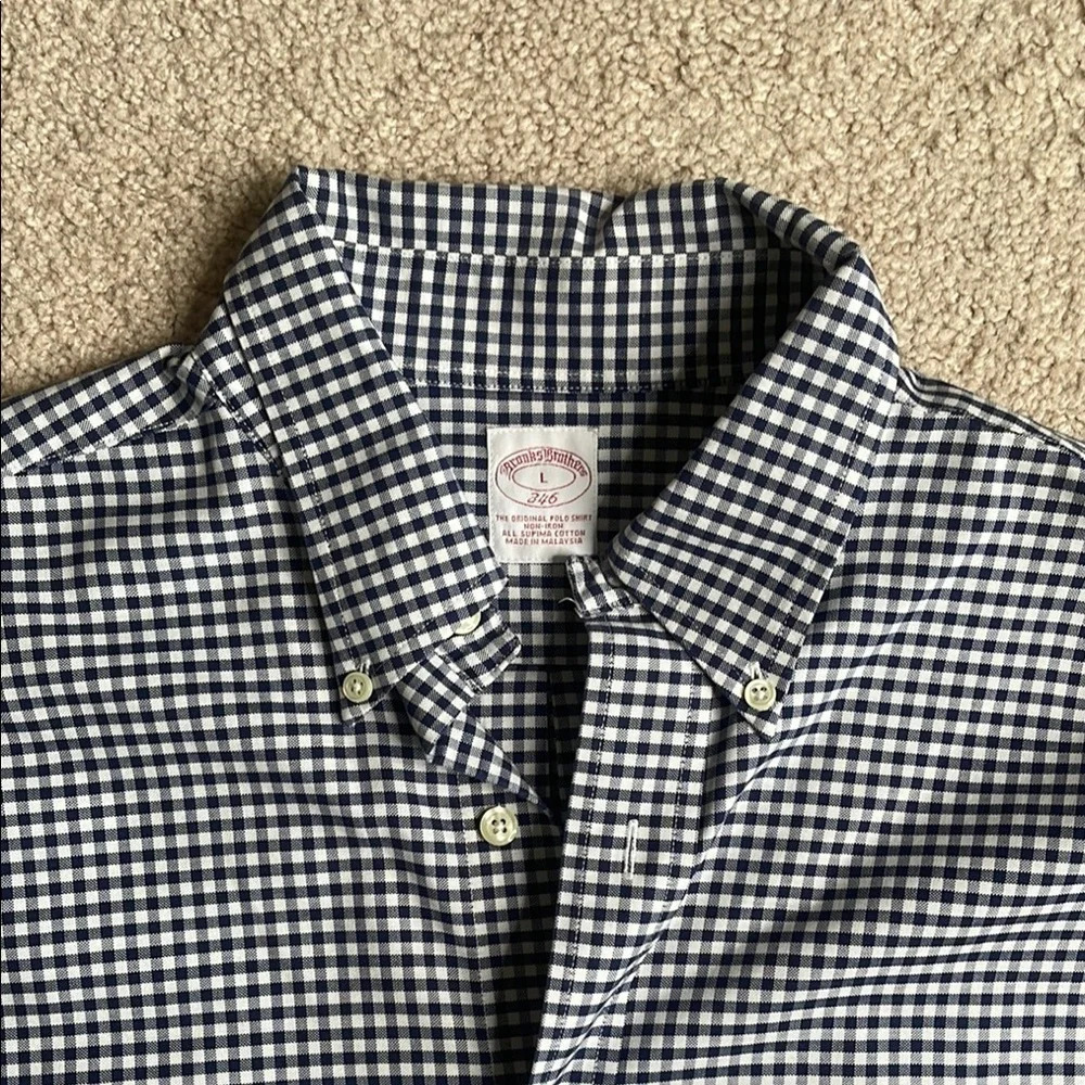 Brooks Brothers Blue Casual Button Down Shirt - Picture 2 of 7